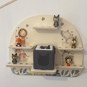Customer photo review of Tonieregal aus Holz, personalisiert Jungle Tierfamilie