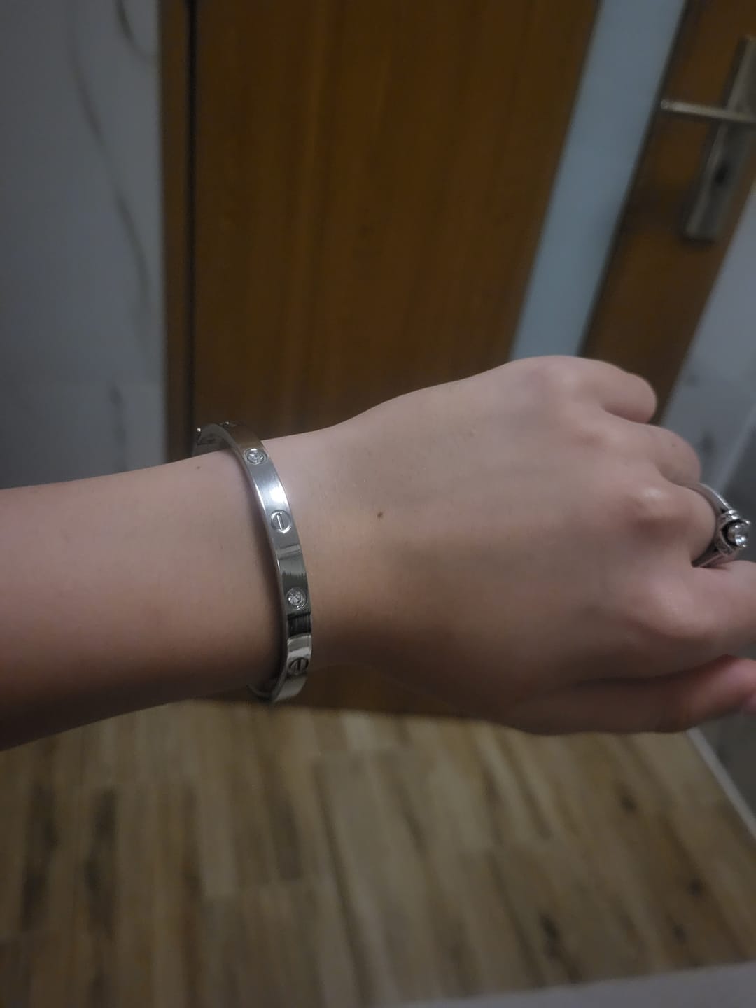 Customer photo review of Bratara Love - Argintiu