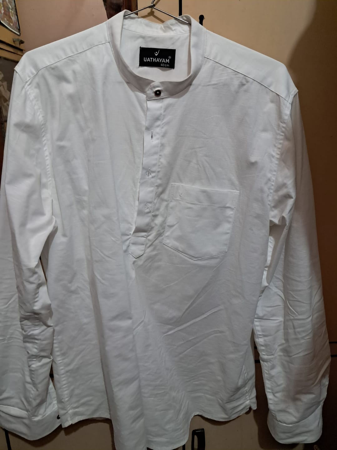 Customer photo review of Culture - White Short Kurta for Men | Uathayam