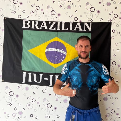 Customer photo review of The Great Old Ones Cthulhu Men's Short Sleeve Rashguard