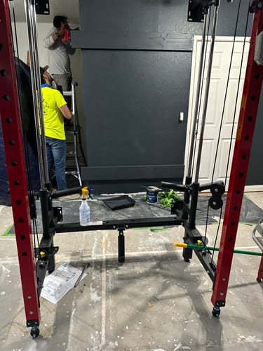 Customer photo review of Major Fitness Rack Mounted Leg Extension