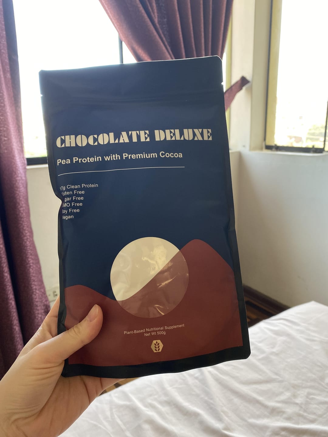Customer photo review of Pea Protein Isolate - Soluxe Chocolate Deluxe