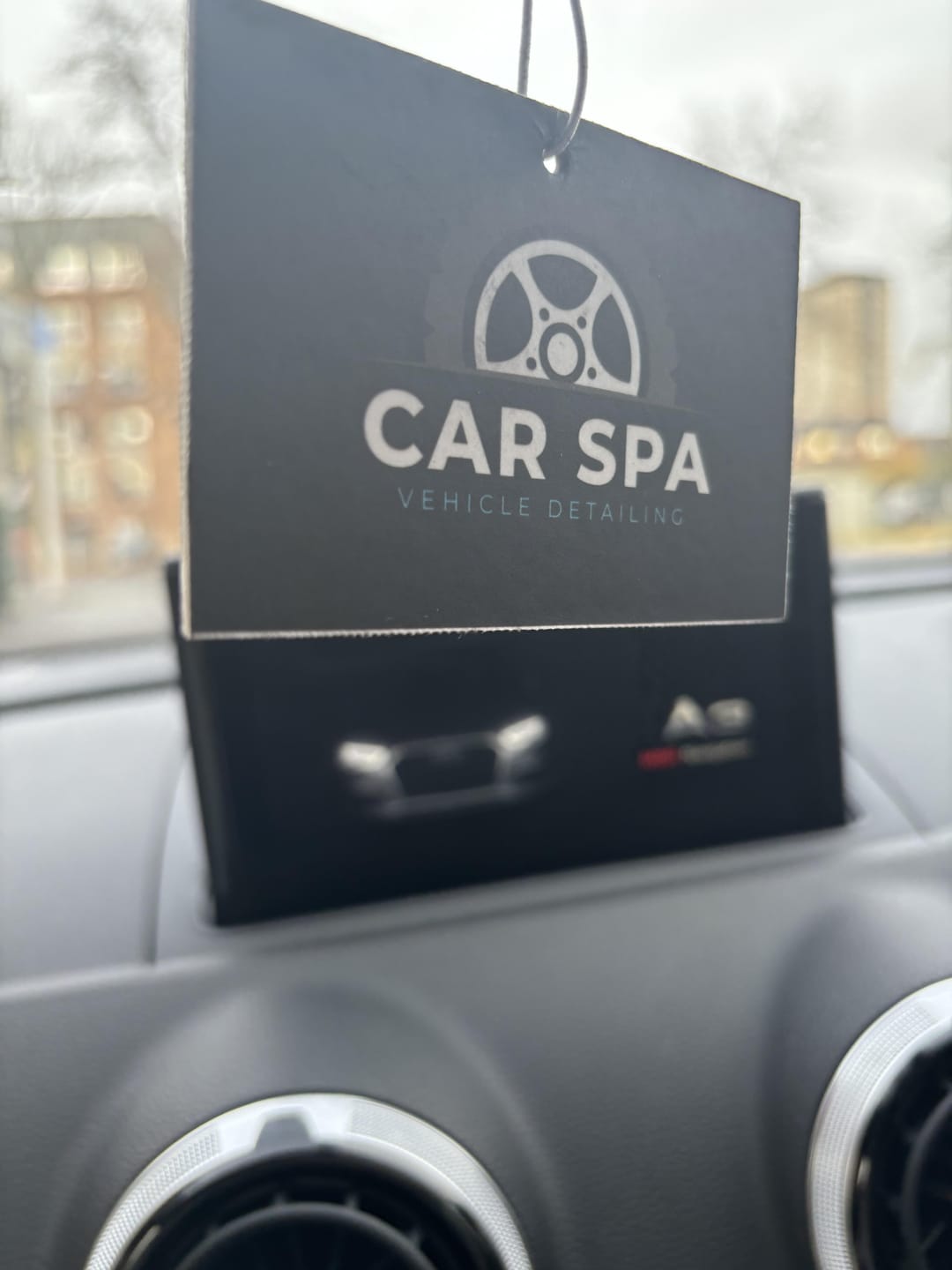 Customer photo review of Promotional Car Air Fresheners - Custom Shape With Your Logo