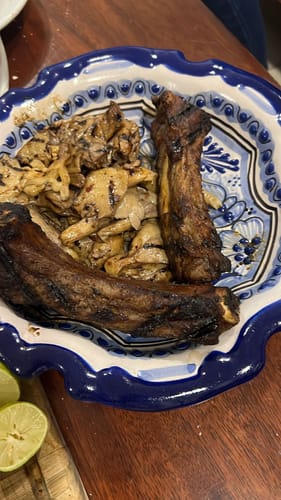 Reseña con foto de un cliente sobre Kit Carne Asada