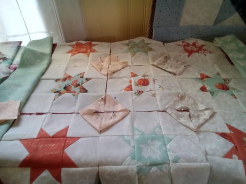 Customer photo review of Shades of Autumn- Pumpkin Simple Bundle (13) Fat Quarter Bundle