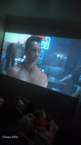 Customer photo review of MovieHub™ Ultra HD Projector + FREE Projector Screen