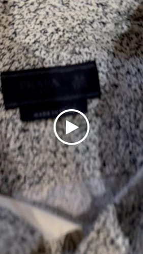 Customer video review of Prada Shirt Fits Mens Cropped Large Beige Button Up