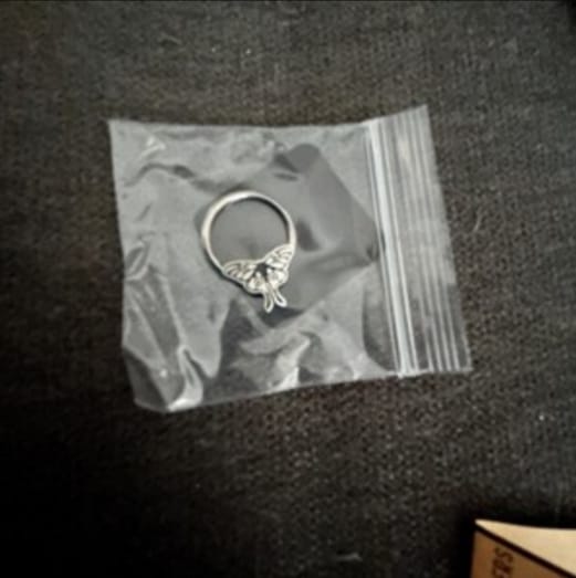 Customer photo review of Luna Moth Septum + Daith Ring
