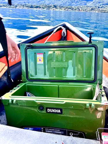 Customer photo review of Hard Cooler 75QT Green Army