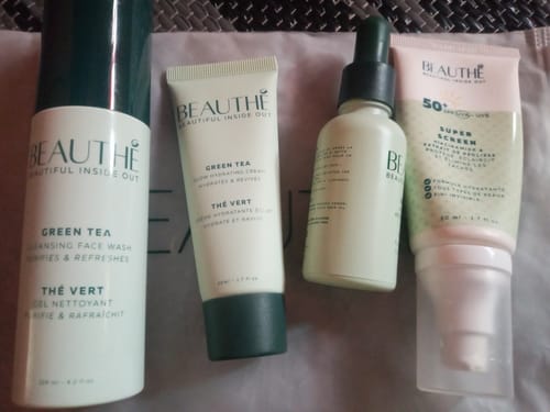 Customer photo review of Gamme Complète : SPF + Crème + Gel + Sérum (CADEAU OFFERT 🎁)