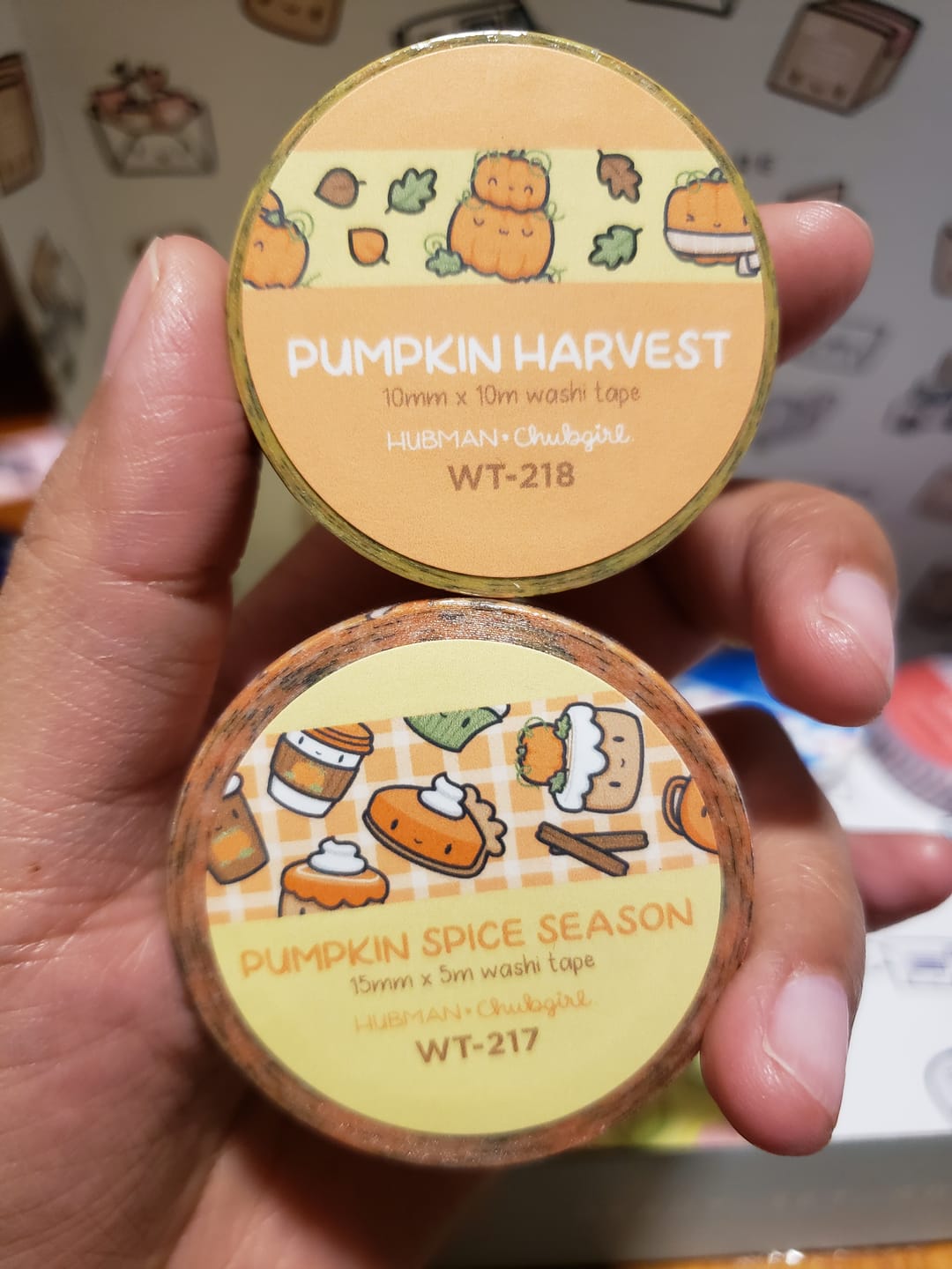 Customer photo review of Pumpkin Spice Washi Tapes (Set of 2)