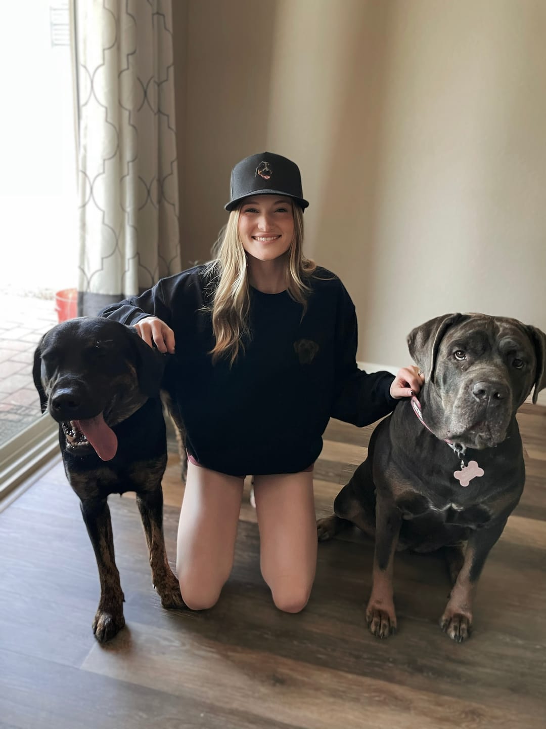Customer photo review of Custom Embroidered Pet Trucker Hat