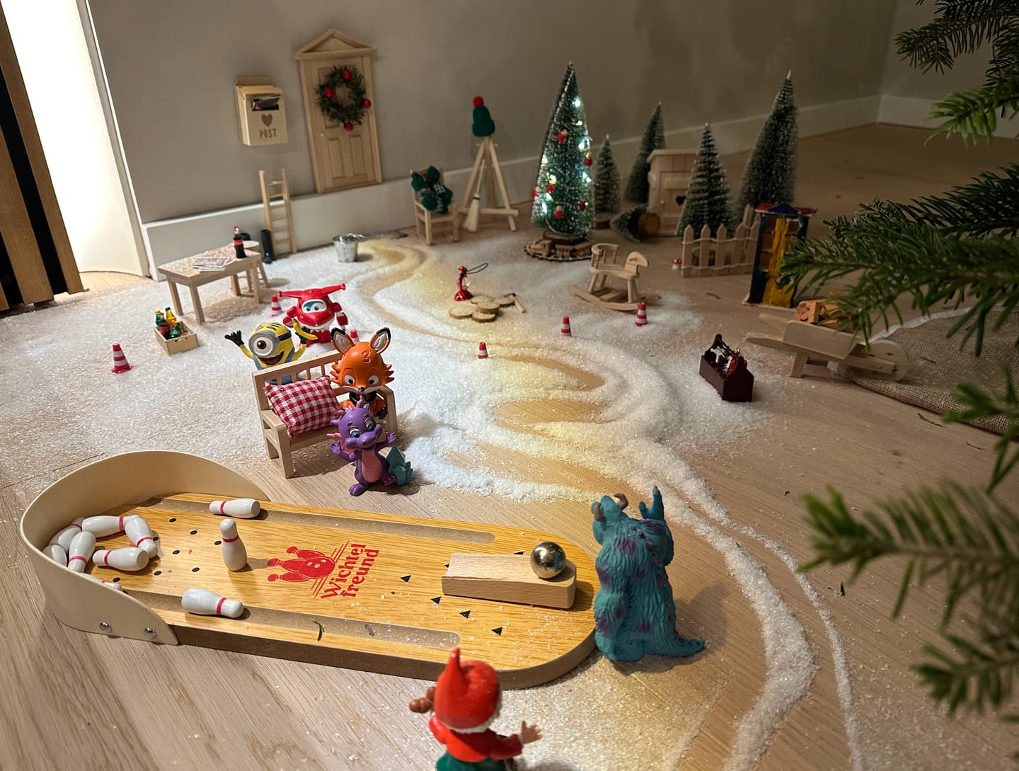 Customer photo review of Bowling Abend - Miniatur Bowling Set für den Wichtel