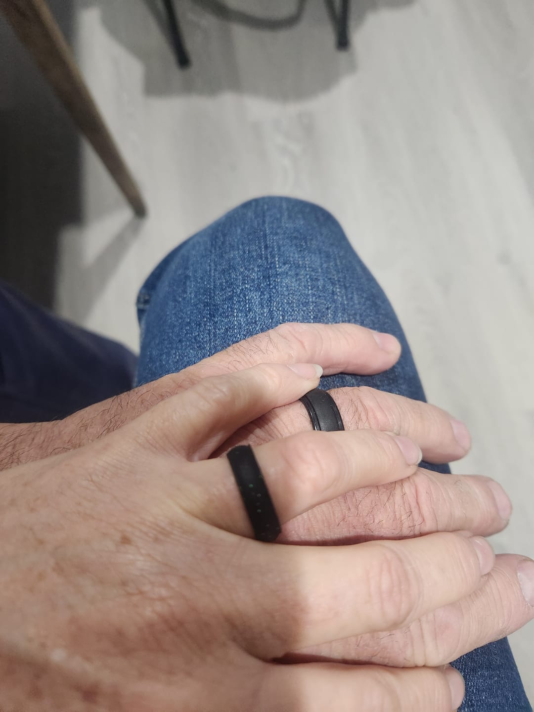 Customer photo review of The Onyx Gleam - Silicone Ring