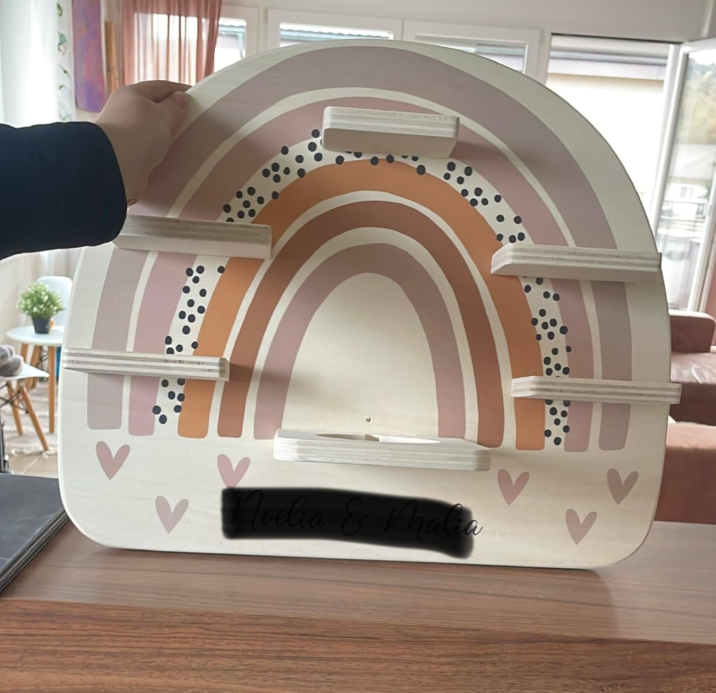 Customer photo review of Tonieregal aus Holz, personalisiert Woodland