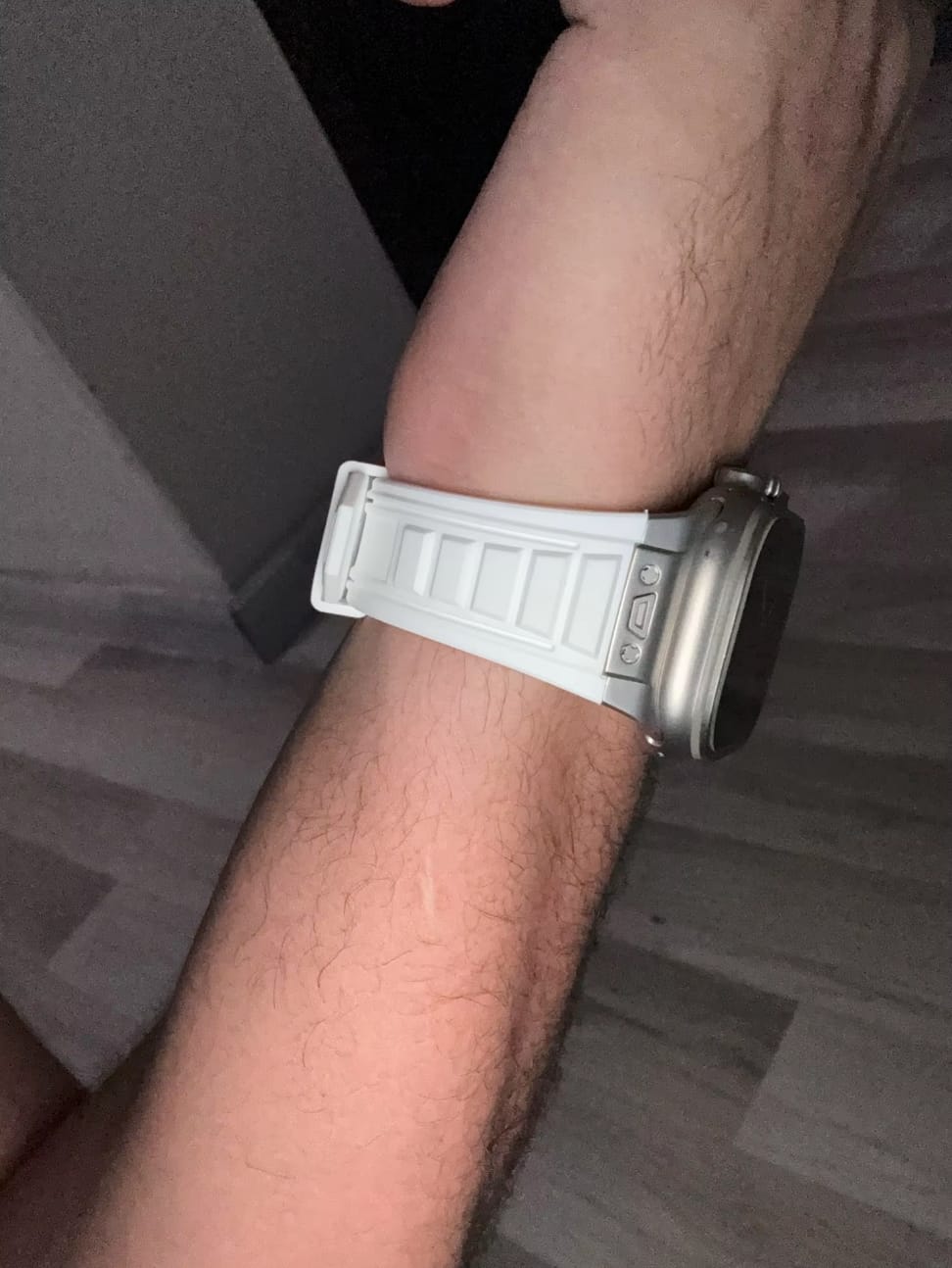 Customer photo review of Ultra Soft Silicone Sport Butterfly Clasp For Apple Watch