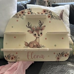 Customer photo review of Tonieregal aus Holz, personalisiert Reh