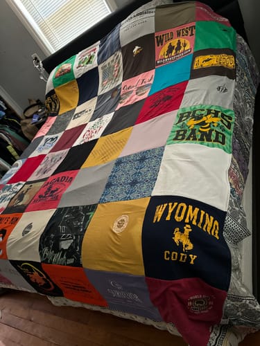 T-shirt quilt from cody high school by Heather from NC