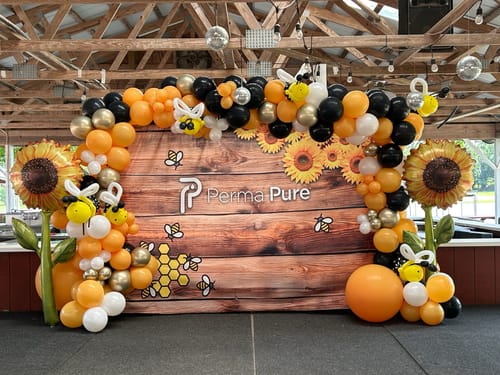 Customer photo review of Custom Fabric Backdrop for Birthday&Baby Shower&Wedding& Any Event Decorations