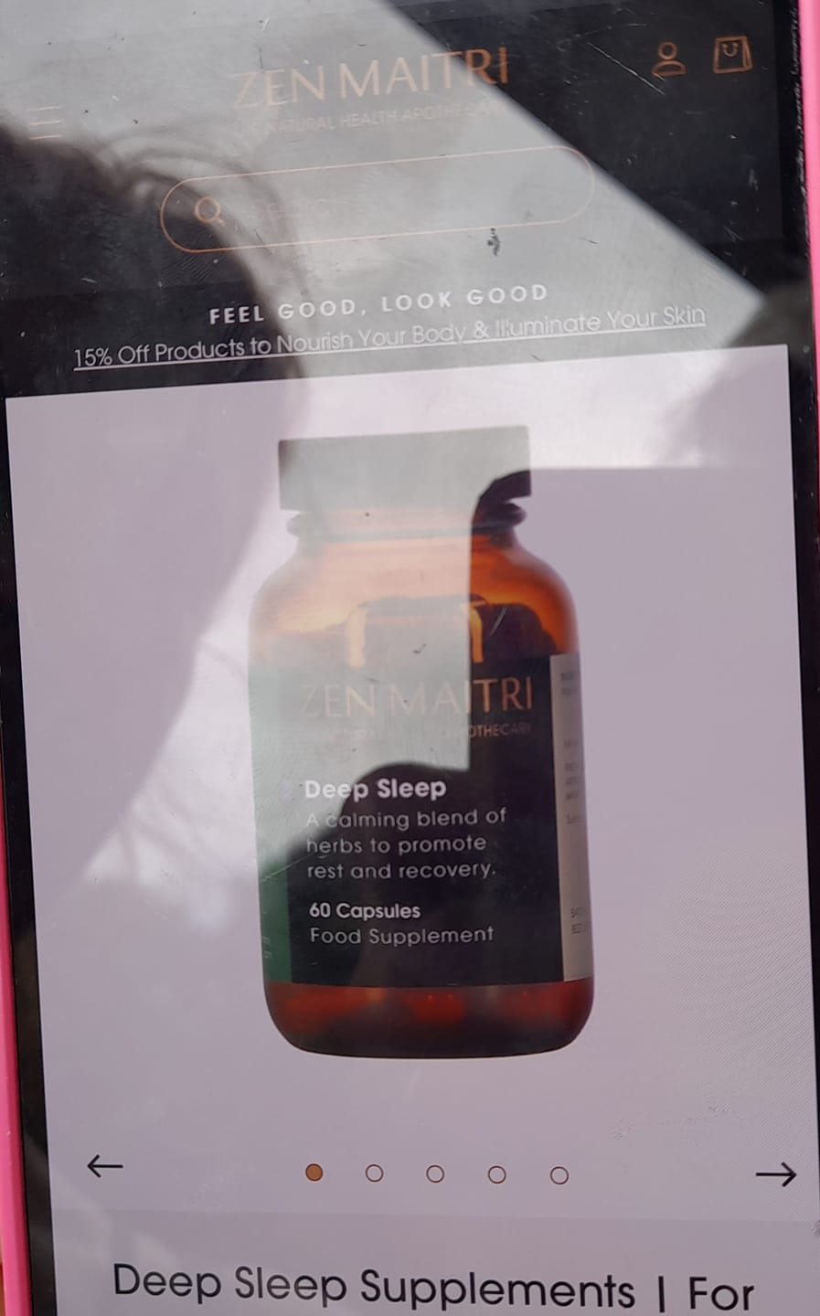Customer photo review of Deep Sleep Supplements | For Sleep Support (60 Caps)