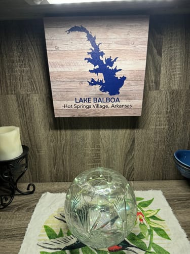 Customer photo review of Custom Lake Square Canvas