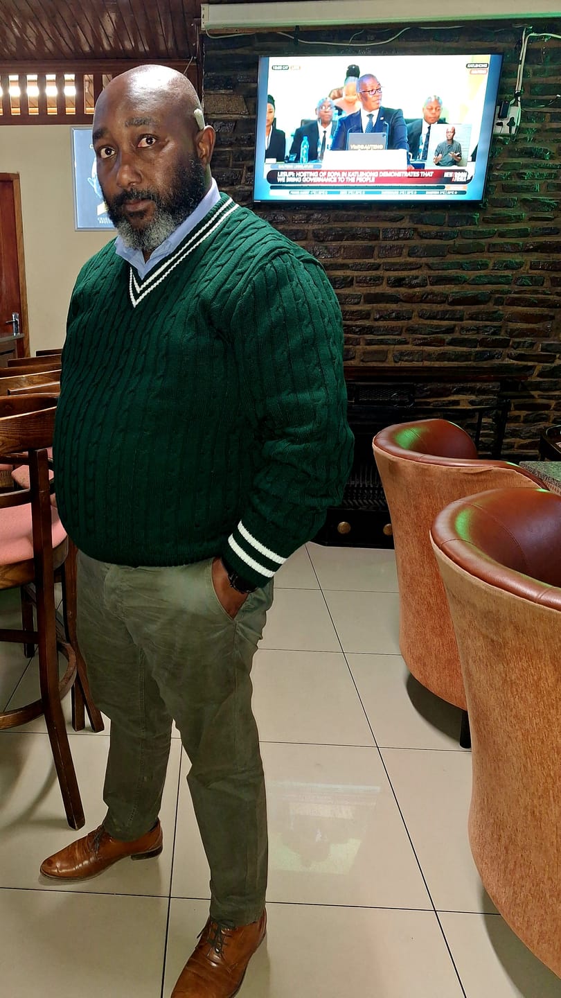 Customer photo review of Forest Green & White Cricket Jersey