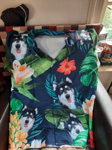 Customer photo review of Jouw foto - Gepersonaliseerd Hawaiiaans hemd