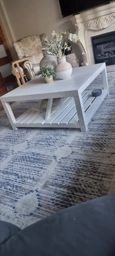 Customer photo review of Kenza Diego Contemporary Blue Rug