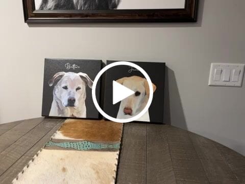 Customer video review of Pet Art Canvas Wrap