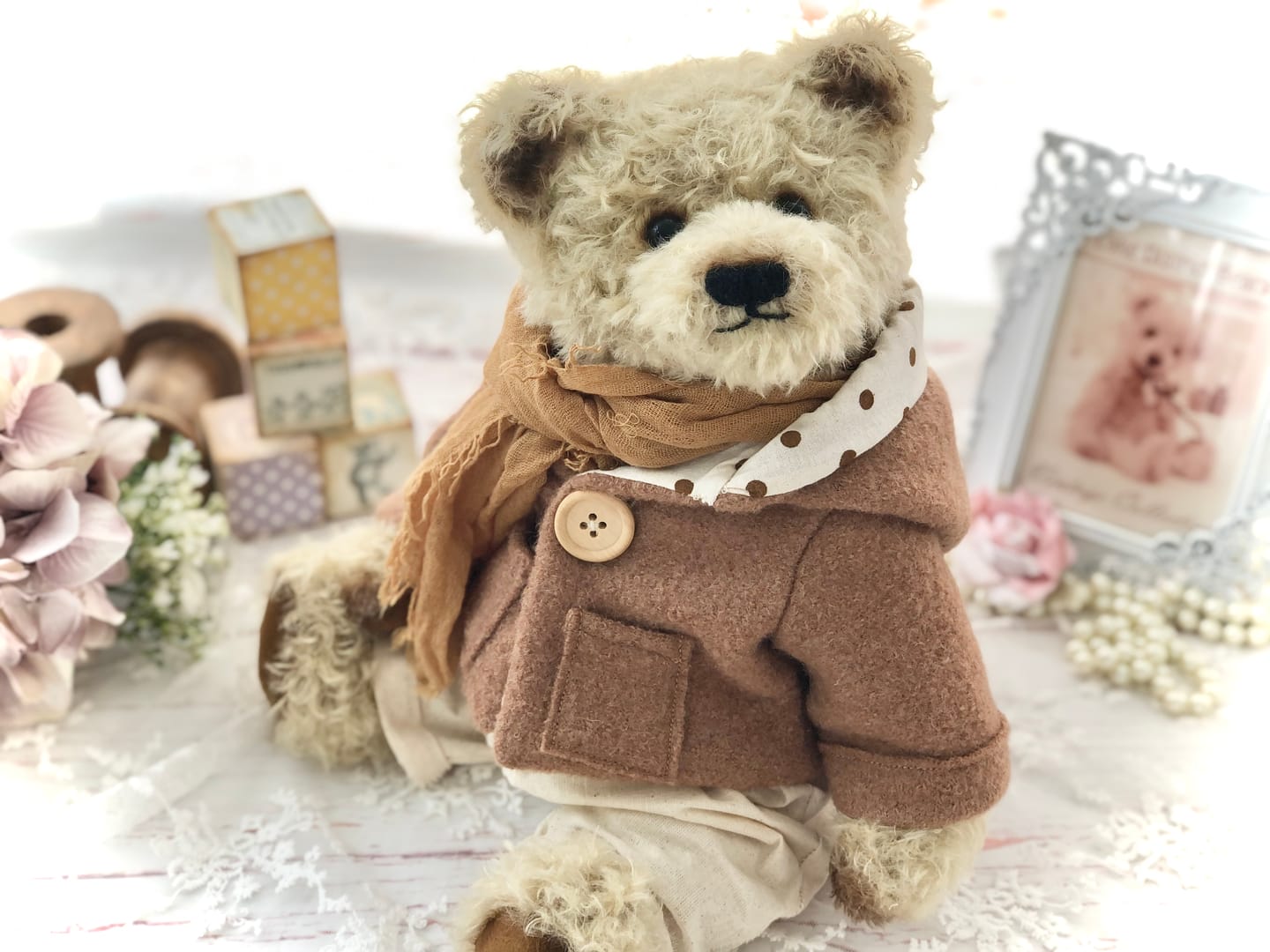 Customer photo review of Plain 100% Boiled Wool Fabric