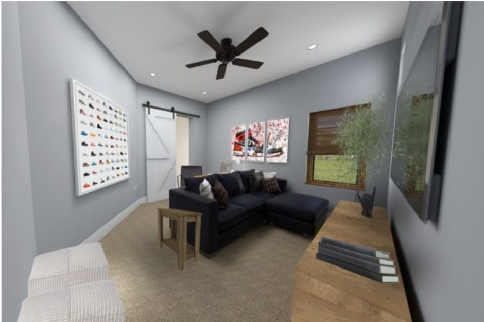 Customer photo review of Jordan Shoe Graffiti Canvas Wall Art Print