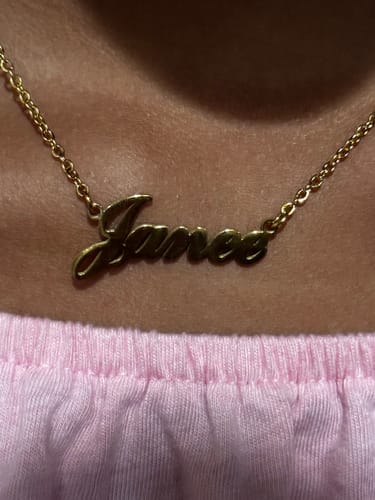 Customer photo review of Personalized Name Necklace