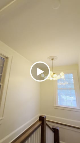 Customer video review of 1-Light Creamy Ceramic Shade Semi Flush Mount