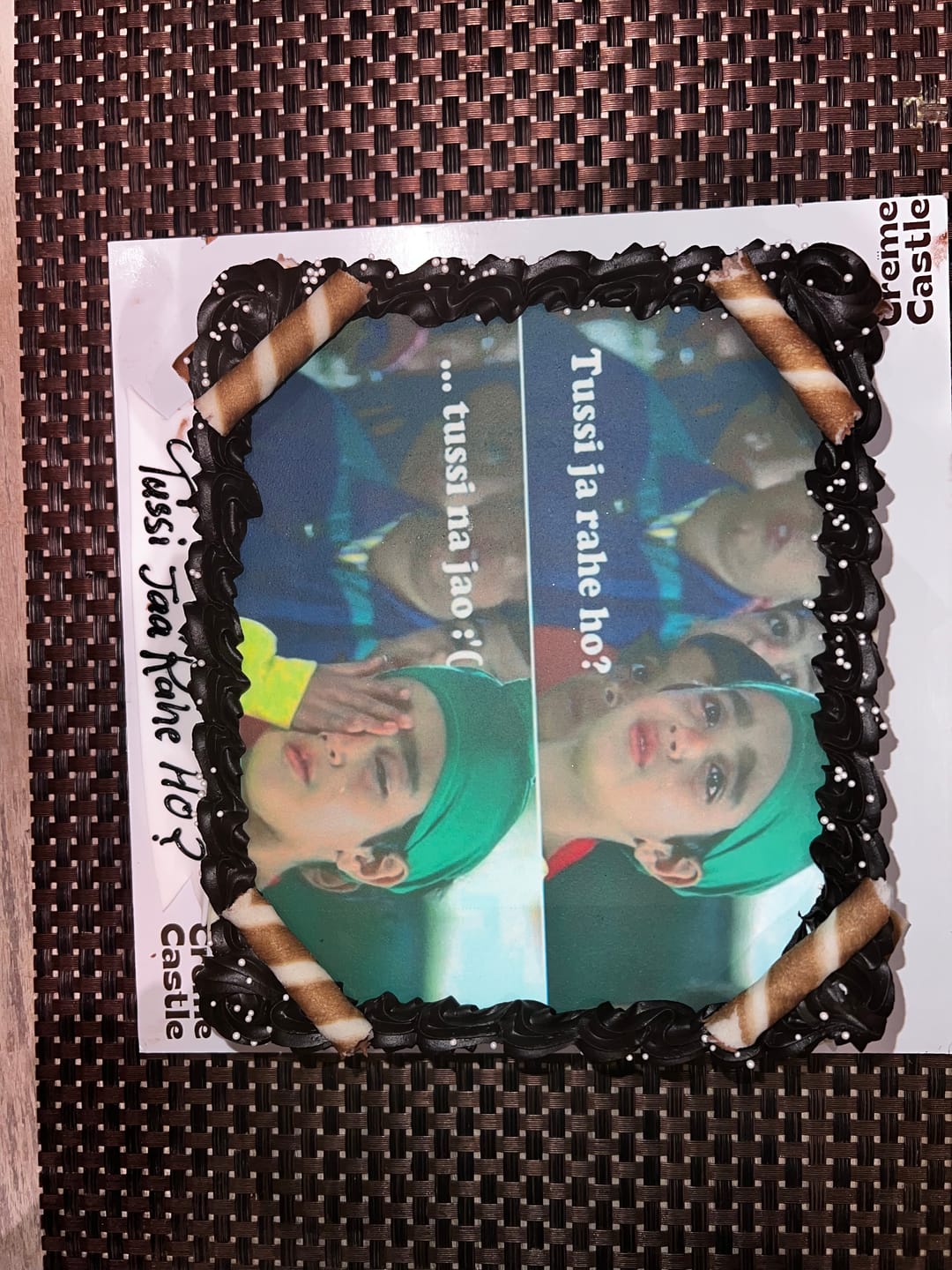 Customer photo review of Customized Photo Cake