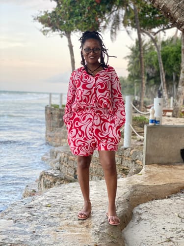 Customer photo review of Bonita Shorts Set in AMORE