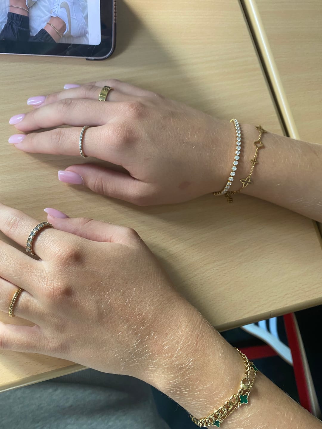 Customer photo review of Tennis Armband | 18K vergoldet