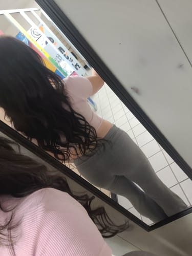 Customer photo review of Full Shine Clip in Extensions 100% Remy Human Hair 7 Pieces Darkest Brown (#2)