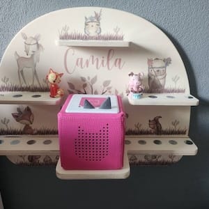 Customer photo review of Tonieregal aus Holz, personalisiert Woodland