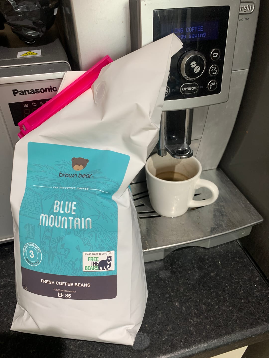 Customer photo review of Medium Roast Coffee - Blue Mountain - Strength 3
