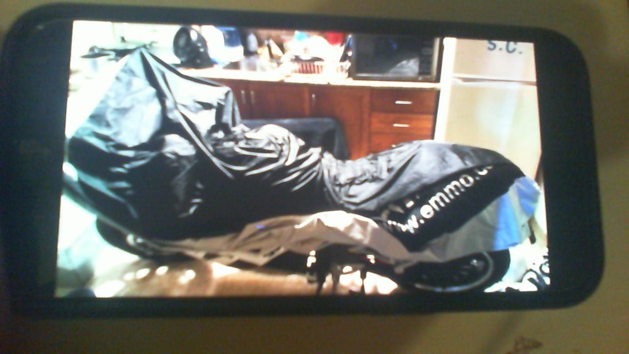 Customer photo review of E-Bike Rain Cover