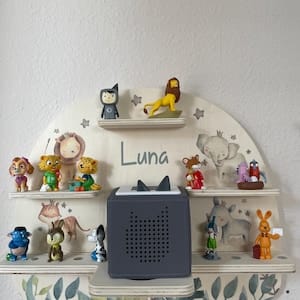 Customer photo review of Tonieregal aus Holz, personalisiert Jungle Tierfamilie