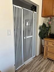 Customer photo review of FairyBaby 72" Tall Cat Gate with Narrow Bar Spacing