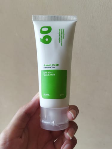 Customer photo review of Screen UV60 w/ Aloe Vera (SPF 60)