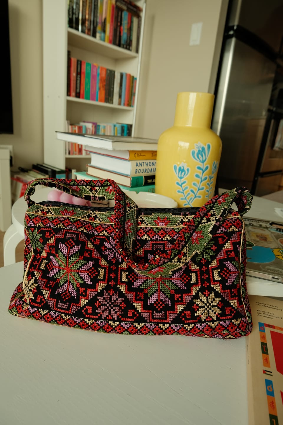 Customer photo review of Embroidered Baguette Bag