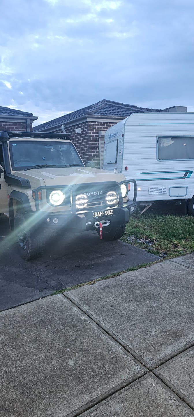 Customer photo review of Covert 9 Inch LED Driving Lights (PAIR W/HARNESS)
