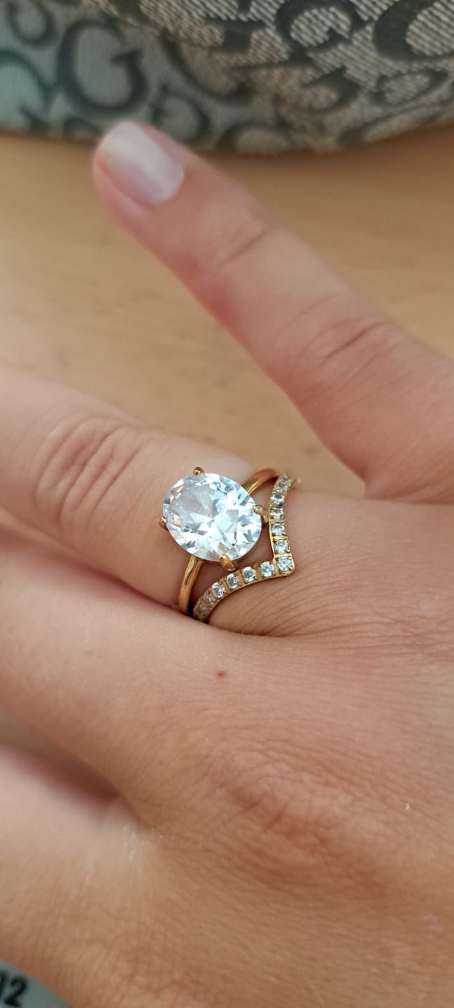 Customer photo review of Paola Ring | 18K vergoldet