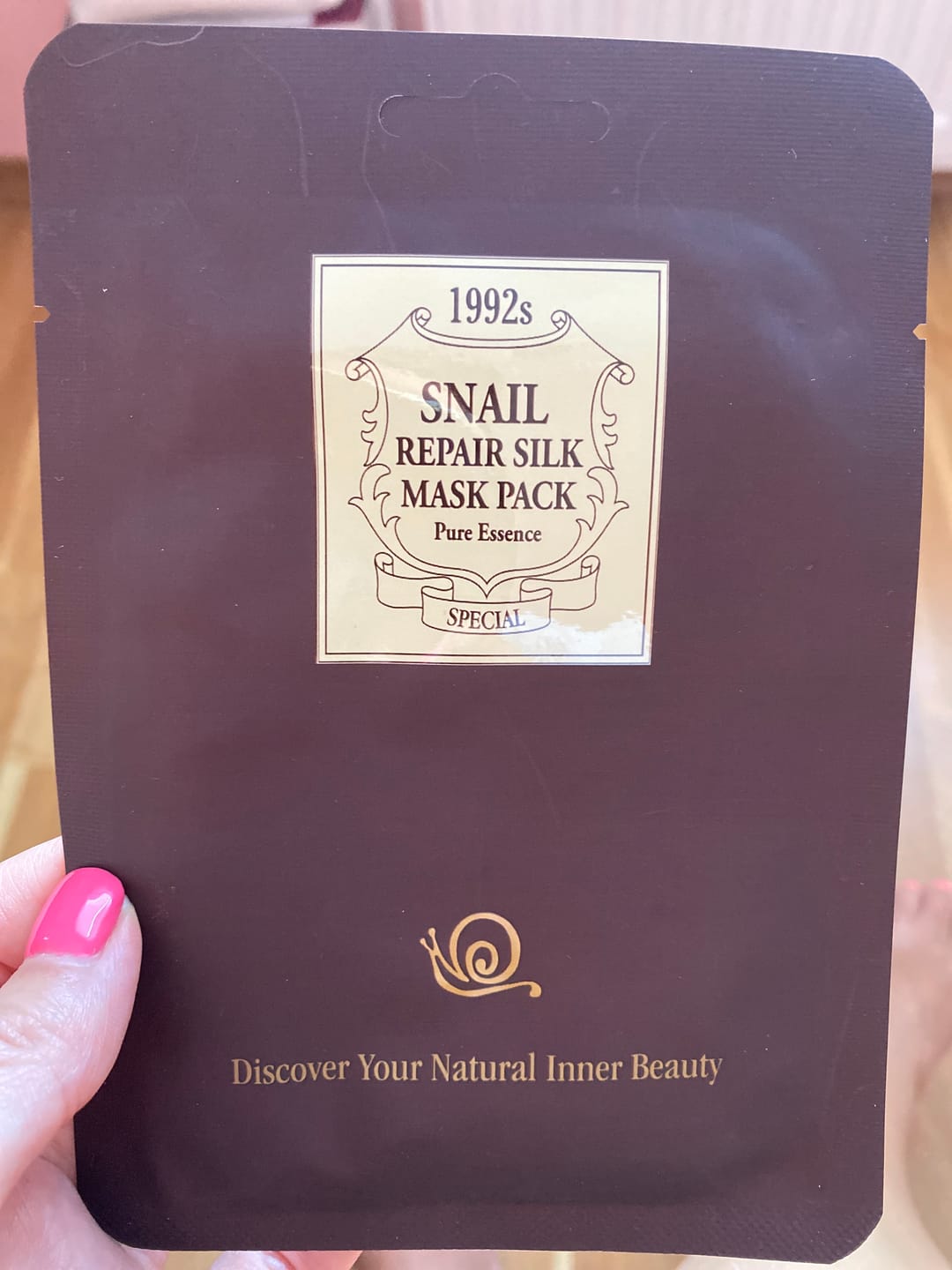 Customer photo review of Възстановяваща и регенерираща маска с екстракт от охлюви Chamos Acaci