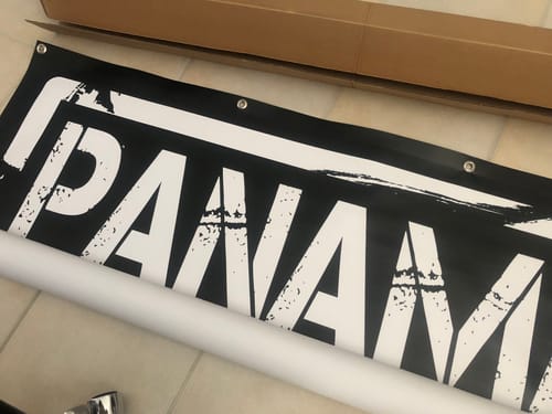 Customer photo review of Banner inkl. Druck