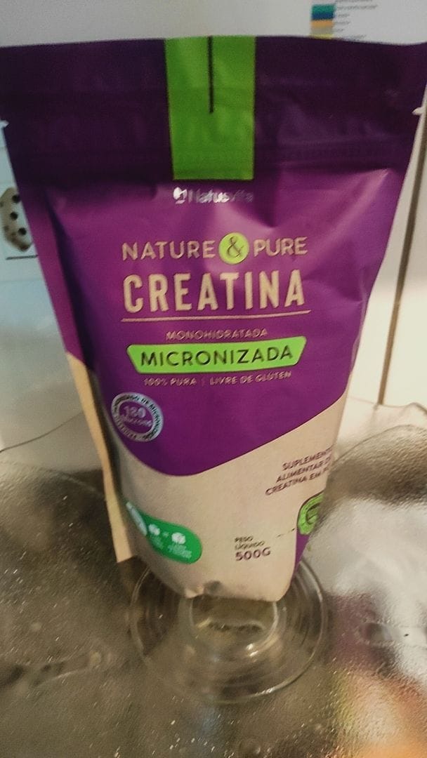 Customer photo review of Creatina 100% Pura (500g). Monohidratada e Micronizada 180 mícrons. Livre de Metais Pesados