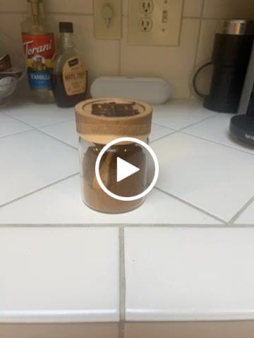 Customer video review of Glass Jar w/ Wooden Lid + Bamboo Spoon